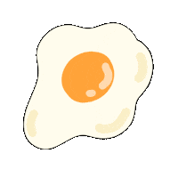 Fried Egg Illustration Sticker