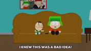 scared kyle broflovski GIF by South Park 