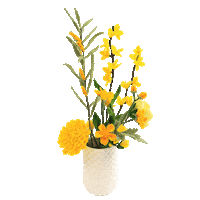 Gele Bloemen Sticker by Viltbloemist