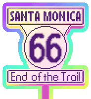 flashing los angeles Sticker by Matt Crump