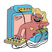 rock n roll smile GIF by joelkirschenbaum