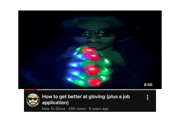 Gloving Get A Job Sticker