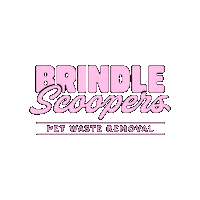 brindlescoopers brindle brindle scoopers pet waste removal scoopers Sticker
