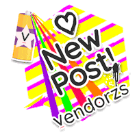 Vendorzs space vintage 90s new post Sticker