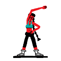 Workout Stretching Sticker by thomas slater