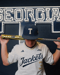 Georgia Tech Baseball GIF by Georgia Tech Yellow Jackets