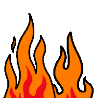 Fire Metal Sticker by Bloodstock Open Air