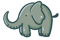 jdidit elephant neverforget jdidit Sticker