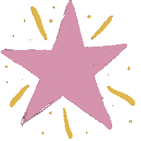 Pink Star Sticker