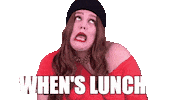 Hungry Lets Eat Sticker