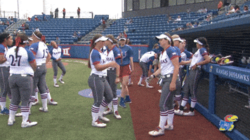 University Of Kansas Softball GIF by Kansas Athletics