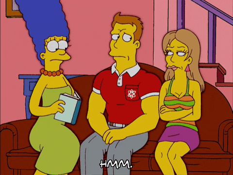 Scared Season 17 GIF by The Simpsons