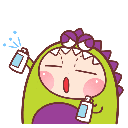 Dino Sanitizer Sticker by Bear Boss Buddies