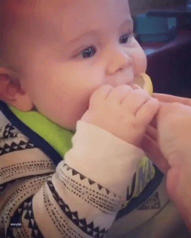 Baby Not Impressed By The Taste Of Lemons