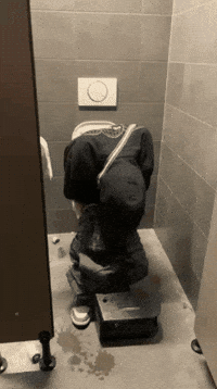 Sleepy Toilet GIF