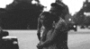 black and white love GIF