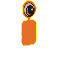 Numero Uno Orange Sticker by jorgemariozuleta