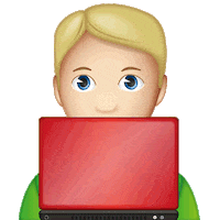 Work Working Sticker by emoji® - The Iconic Brand