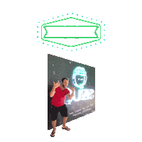 Quize neon alex quize slama Sticker