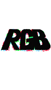 Typography Glow Sticker