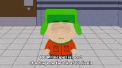 kyle broflovski door GIF by South Park 