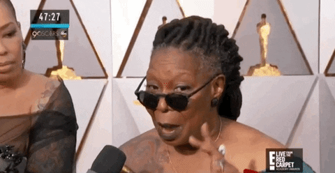 whoopi goldberg my fingers are crossed for get out GIF by E!