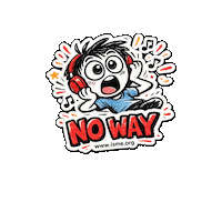 No Way Wow Sticker by International Society for Music Education