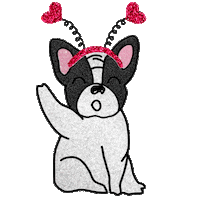 French Bulldog Love Sticker by Ivo Adventures
