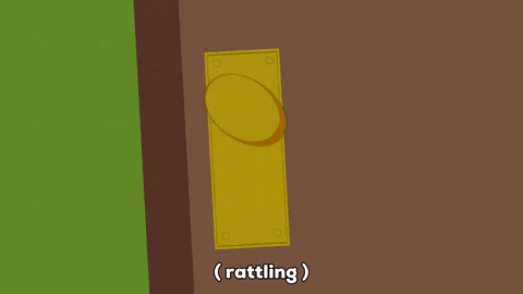door rattling GIF by South Park 