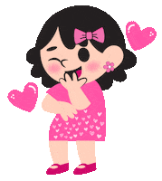 Happy Cute Girl Sticker by Bel Diniz