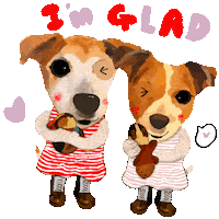 Happy Jack Russell Terrier Sticker