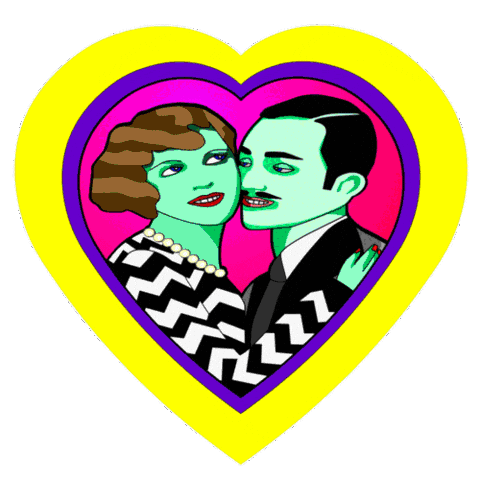 I Love You Hearts Sticker by Grande Dame