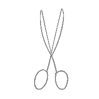 Scissor Sticker by NATULIQUE