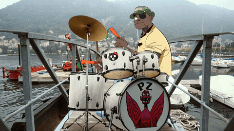 Drummer Drumming GIF by Gorillaz