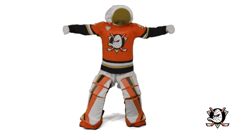Flexing Wild Wing GIF by Anaheim Ducks