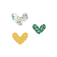 In Love Hearts Sticker by Retro Hip Co.