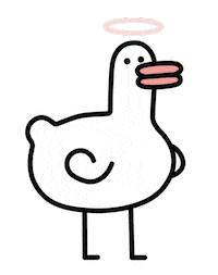 wordduck dance dancing angel dead Sticker