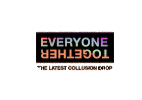 rave everyone together Sticker by COLLUSION