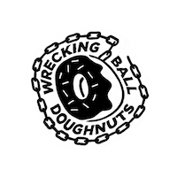 wreckingballdoughnuts dundee wrecking ball doughnuts wreckingballdoughnuts dundee doughnuts Sticker