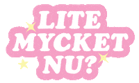 Lite Mycket Nu Sticker by Maktsalongen