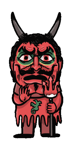 Sant Antoni Demon Sticker