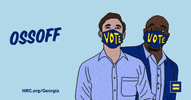 HumanRightsCampaign lgbt lgbtq warnock ossoff GIF