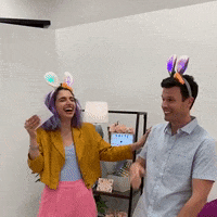 bunny ears omg GIF by evite