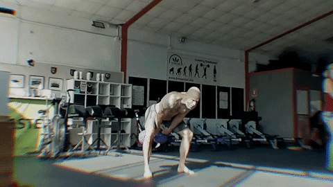 Cavemantraining giphygifmaker kb kettlebell snatch GIF