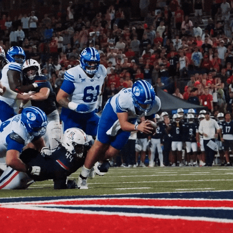 Byu Football Celebration GIF by BYU Cougars