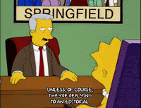 lisa simpson meeting GIF