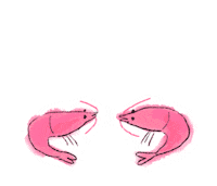 susizuman heart shrimp はと うれしい Sticker