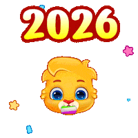 New Year Happy Holidays Sticker by Lucas and Friends by RV AppStudios