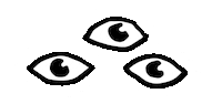 Three Eyed Eyes Sticker by Drink Weird