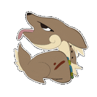 Angry Deer Sticker